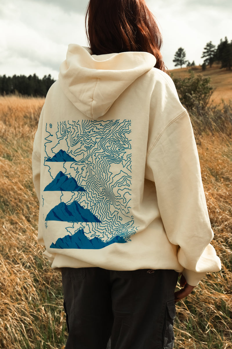 White Ski Hoodie back